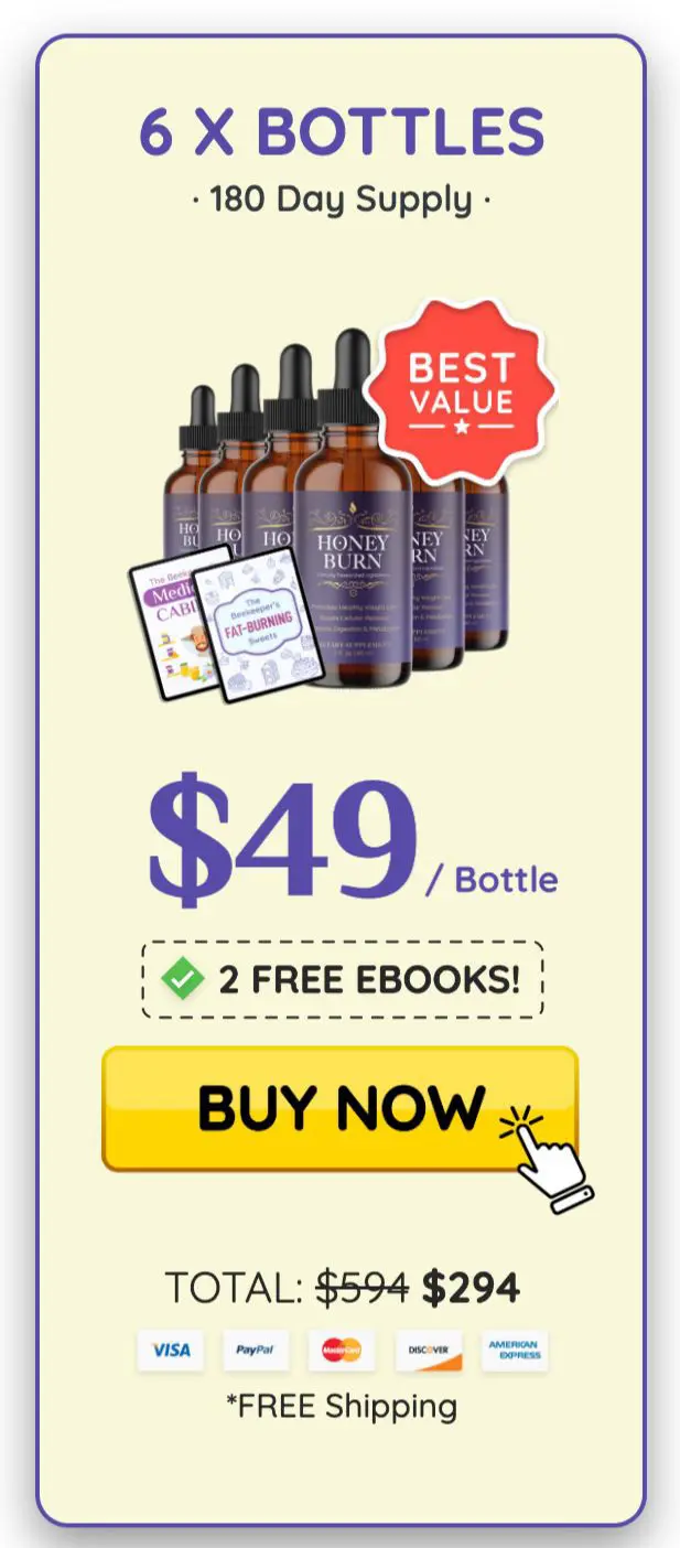 Buy HoneyBurn 6 bottles